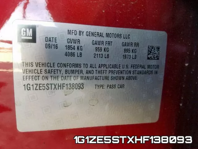1G1ZE5STXHF138093