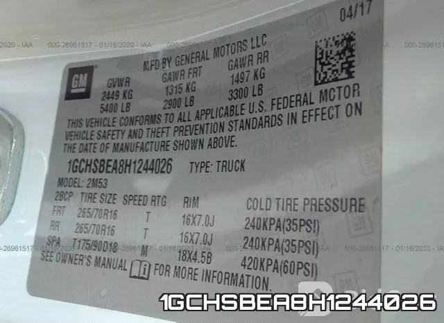 1GCHSBEA8H1244026