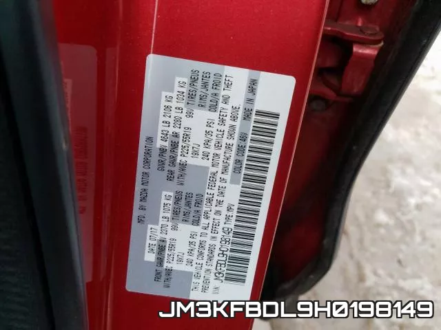JM3KFBDL9H0198149