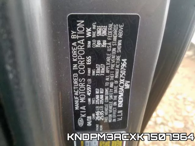 KNDPM3ACXK7507964
