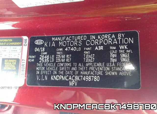 KNDPMCAC8K7498780