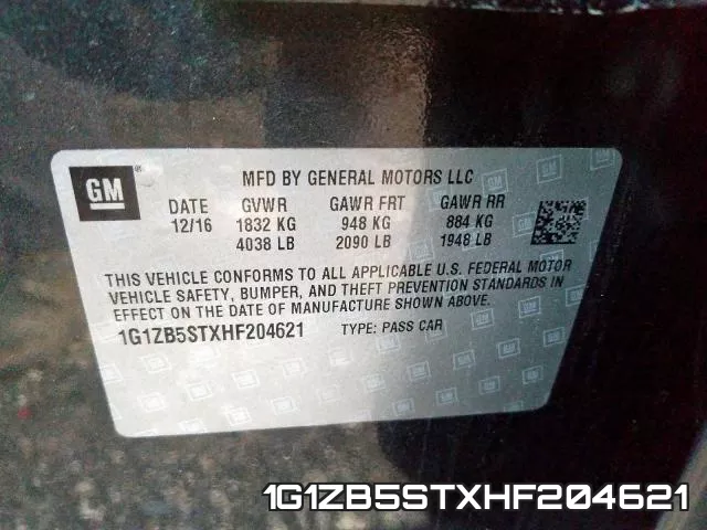 1G1ZB5STXHF204621