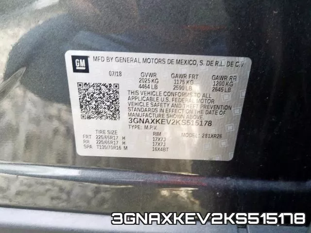 3GNAXKEV2KS515178