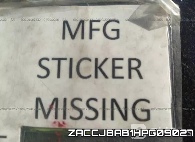 ZACCJBAB1HPG09027