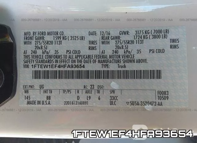 1FTEW1EF4HFA93654
