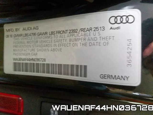 WAUENAF44HN036728