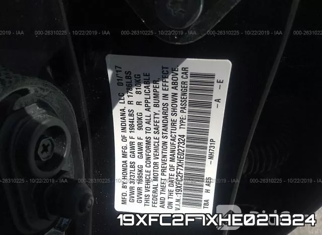 19XFC2F7XHE027324