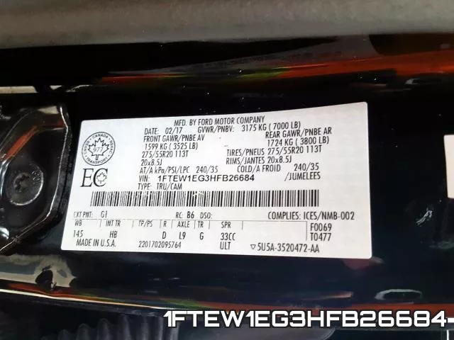 1FTEW1EG3HFB26684