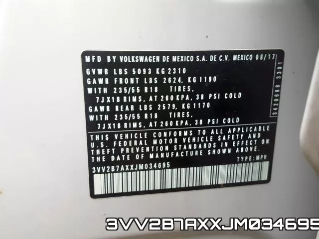 3VV2B7AXXJM034695