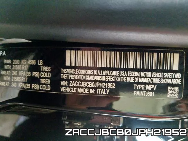 ZACCJBCB0JPH21952