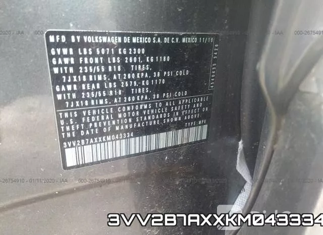 3VV2B7AXXKM043334