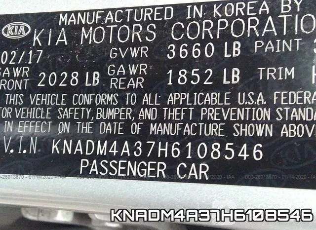 KNADM4A37H6108546