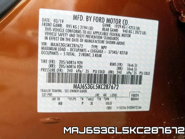 MAJ6S3GL5KC287672