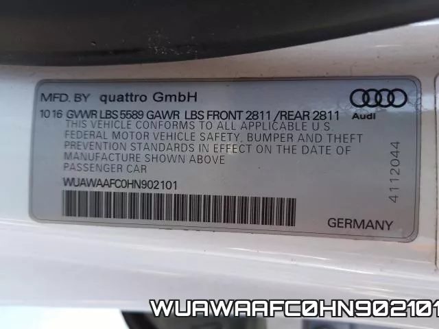 WUAWAAFC0HN902101