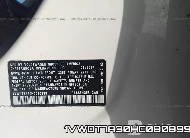 1VWDT7A30HC080899