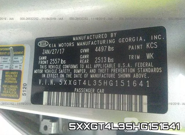 5XXGT4L35HG151641