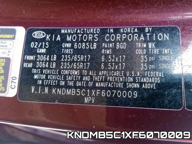 KNDMB5C1XF6070009