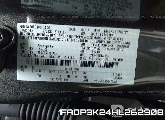 1FADP3K24HL262908