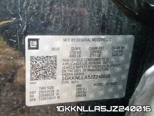 1GKKNLLA5JZ240016