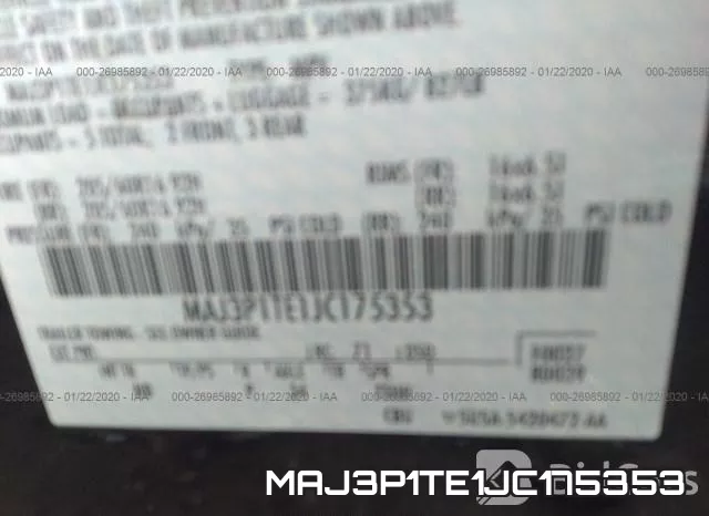 MAJ3P1TE1JC175353