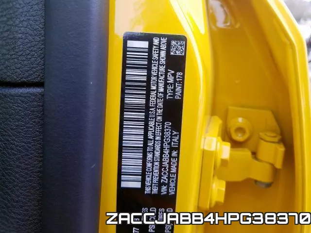 ZACCJABB4HPG38370
