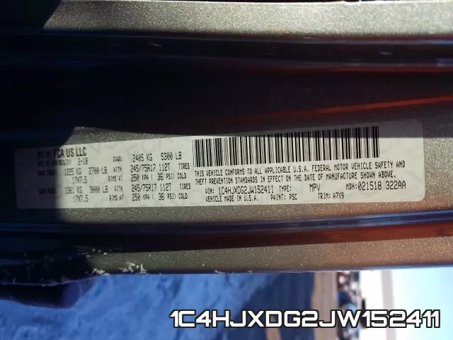 1C4HJXDG2JW152411