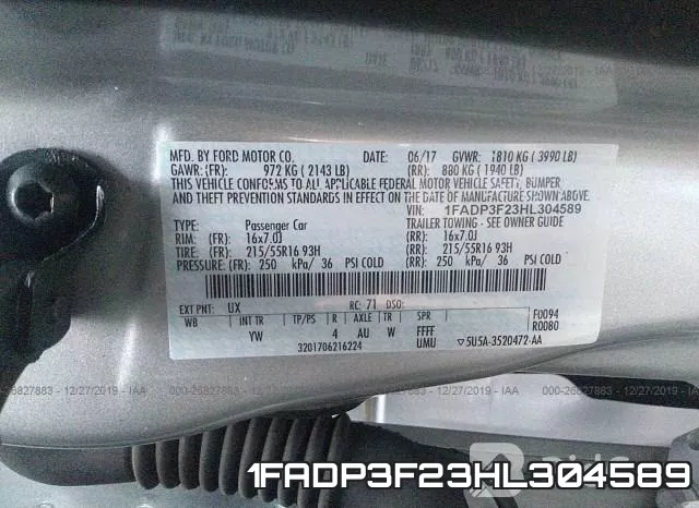 1FADP3F23HL304589