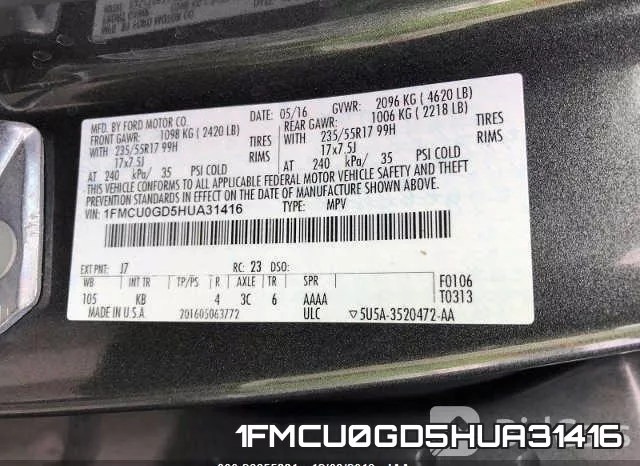1FMCU0GD5HUA31416