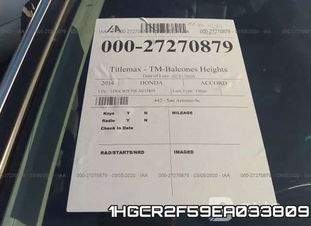 1HGCR2F59EA033809