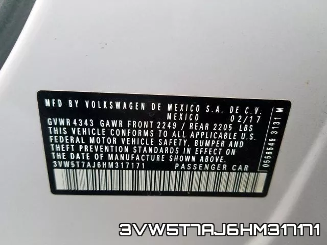 3VW5T7AJ6HM317171