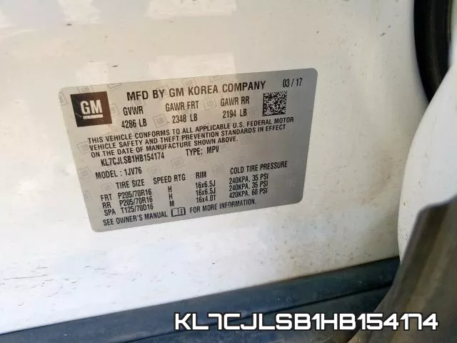 KL7CJLSB1HB154174