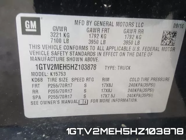 1GTV2MEH5HZ103878