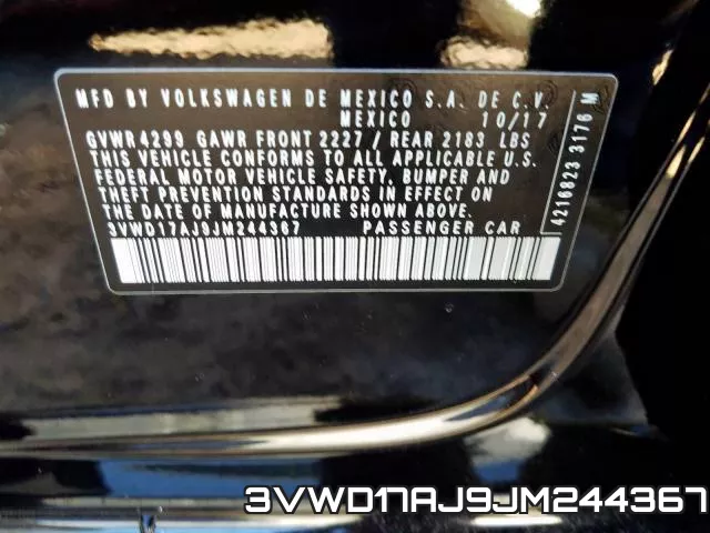 3VWD17AJ9JM244367