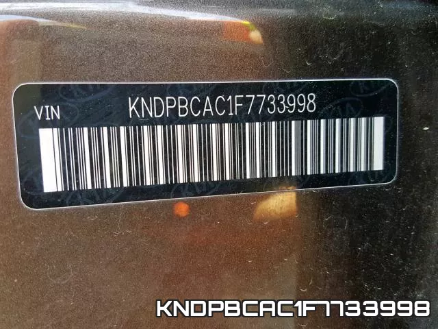 KNDPBCAC1F7733998