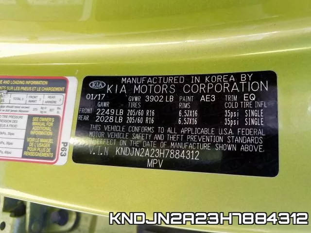 KNDJN2A23H7884312