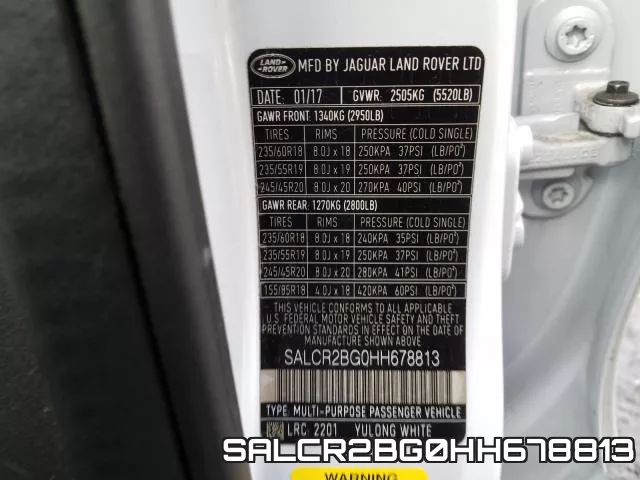 SALCR2BG0HH678813
