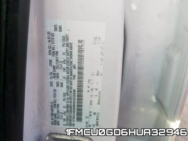 1FMCU0GD6HUA32946