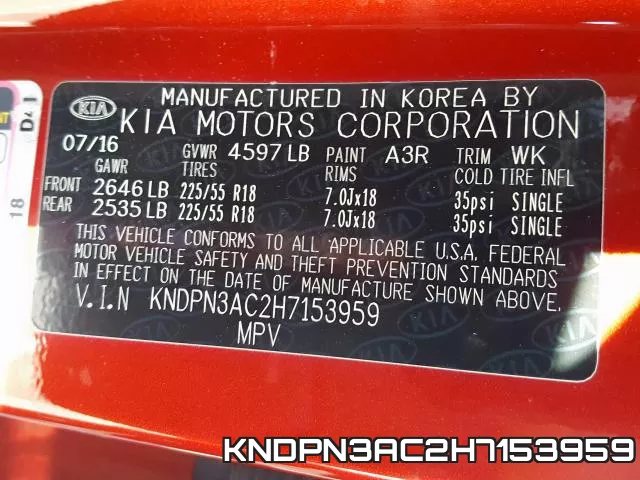 KNDPN3AC2H7153959