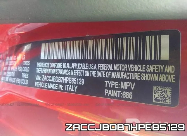 ZACCJBDB7HPE85129