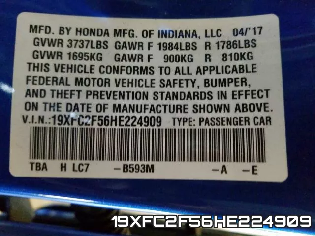 19XFC2F56HE224909