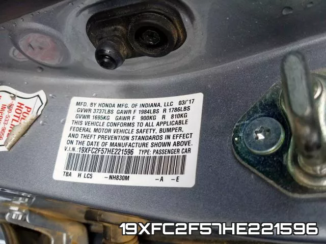 19XFC2F57HE221596