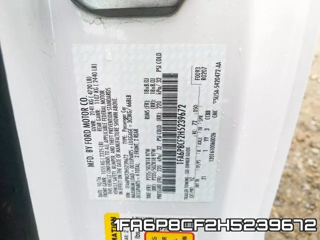 1FA6P8CF2H5239672