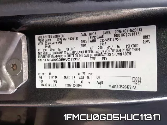 1FMCU0GD5HUC11317