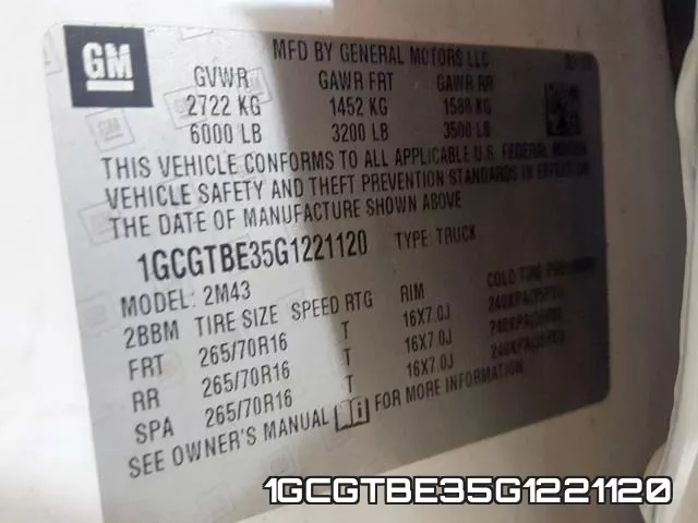 1GCGTBE35G1221120