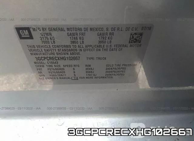 3GCPCRECXHG102667