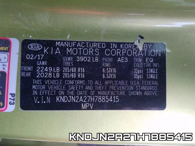 KNDJN2A27H7885415