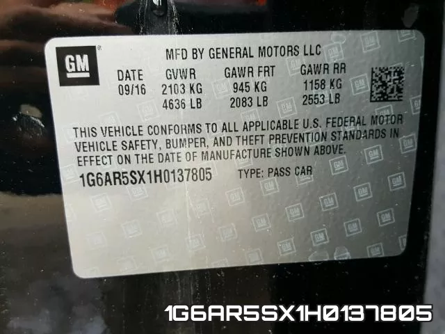 1G6AR5SX1H0137805