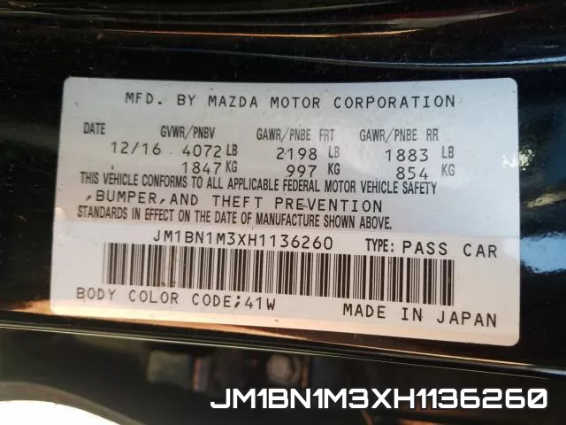 JM1BN1M3XH1136260