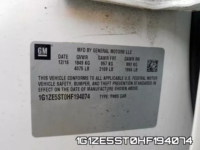 1G1ZE5ST0HF194074