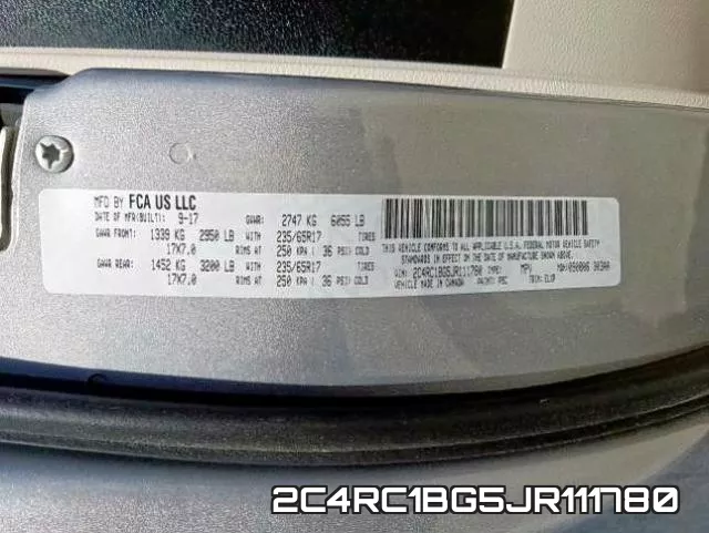 2C4RC1BG5JR111780